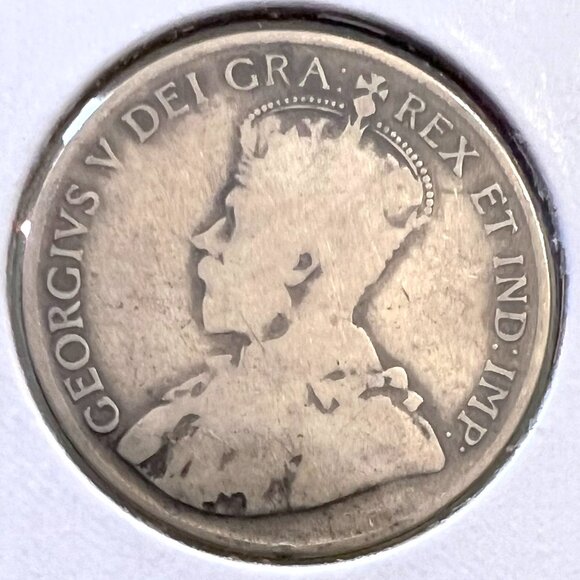 1920 Canada King George V Silver 1/2 Dollar Coin! - Picture 4 of 6
